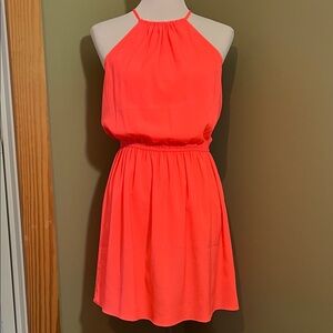 American Eagle Outfitters Vibrant Coral Mini Dress